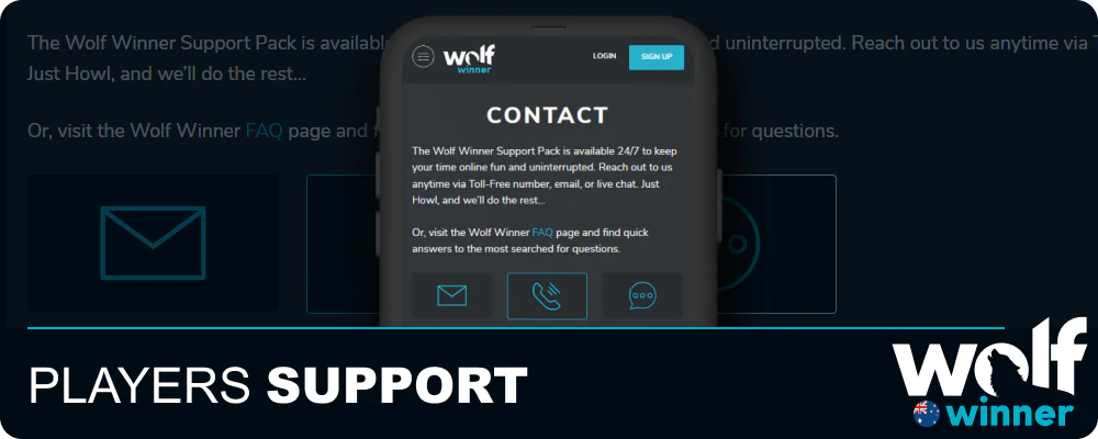 Wolf Winner App Customer Support