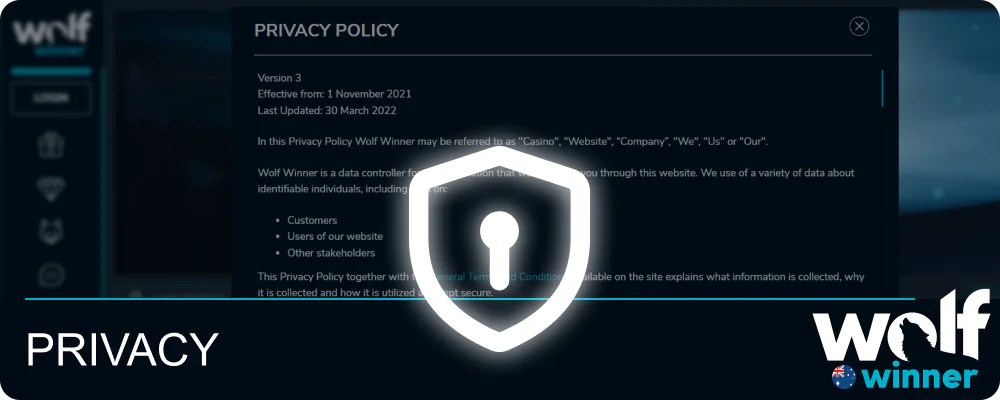 Wolf Winner AU Privacy Policy