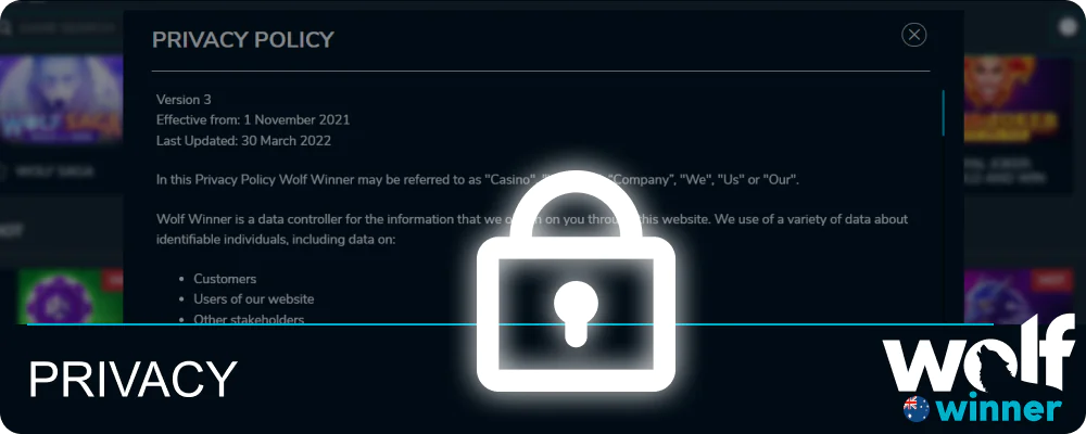 Wolf Winner Privacy Policy